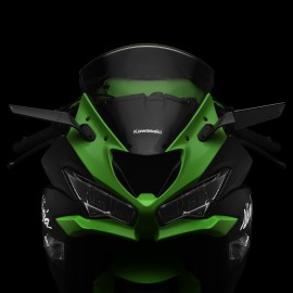 Rétroviseurs Rizoma Stealth Kawasaki ZX6R montés