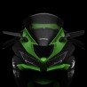 Rétroviseurs Rizoma Stealth Kawasaki ZX6R montés