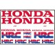 Planche de stickers RCV HRC Honda