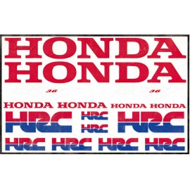 Planche de stickers RCV HRC Honda