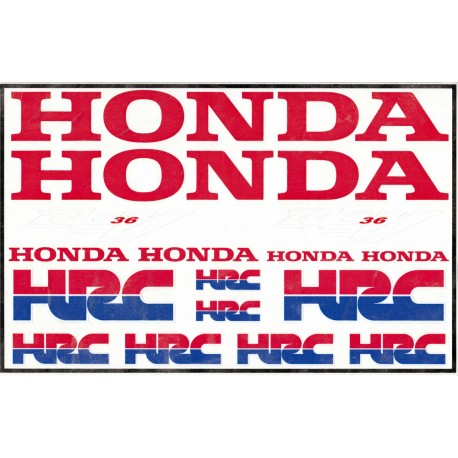 Planche de stickers RCV HRC Honda